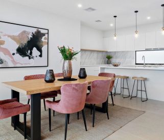 Dusty Pink Dining